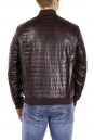 Мужская кожаная куртка из эко-кожи с воротником 8021947-5