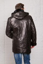 Мужская кожаная куртка из натуральной кожи на меху с капюшоном 3600007-2