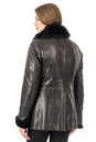Женская кожаная куртка из натуральной кожи на меху с воротником, отделка тоскана 3600247-3