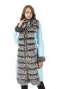 Женское кожаное пальто из натуральной кожи с воротником, отделка лиса 0902690