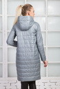 Женское пальто из текстиля с капюшоном 1000382-3