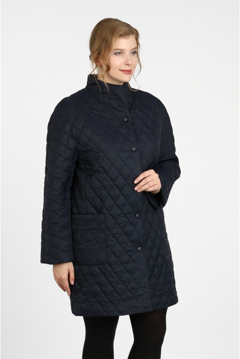 Куртка женская из текстиля с воротником 1000936