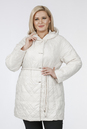 Женское пальто из текстиля с капюшоном 1001176
