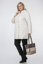 Женское пальто из текстиля с капюшоном 1001176-2