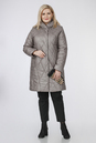 Женское пальто из текстиля с капюшоном 1001189-2