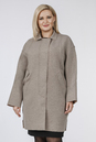 Женское пальто из текстиля  с воротником 1001225