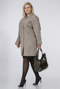Женское пальто из текстиля  с воротником 1001225-2