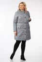 Женское пальто из текстиля с капюшоном 1001250-2