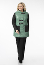 Куртка женская из текстиля с капюшоном, отделка трикотаж 1001260-2