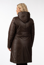 Женское пальто из текстиля с капюшоном 1001262-3
