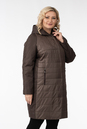 Женское пальто из текстиля с капюшоном 1001271