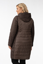 Женское пальто из текстиля с капюшоном 1001271-3