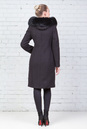 Женское пальто из текстиля с капюшоном, отделка песец 3000569-4