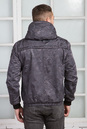 Мужская куртка из текстиля с капюшоном 1000413-2